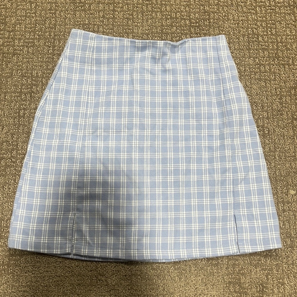 Blue and white stripe Brandy Melville skirt